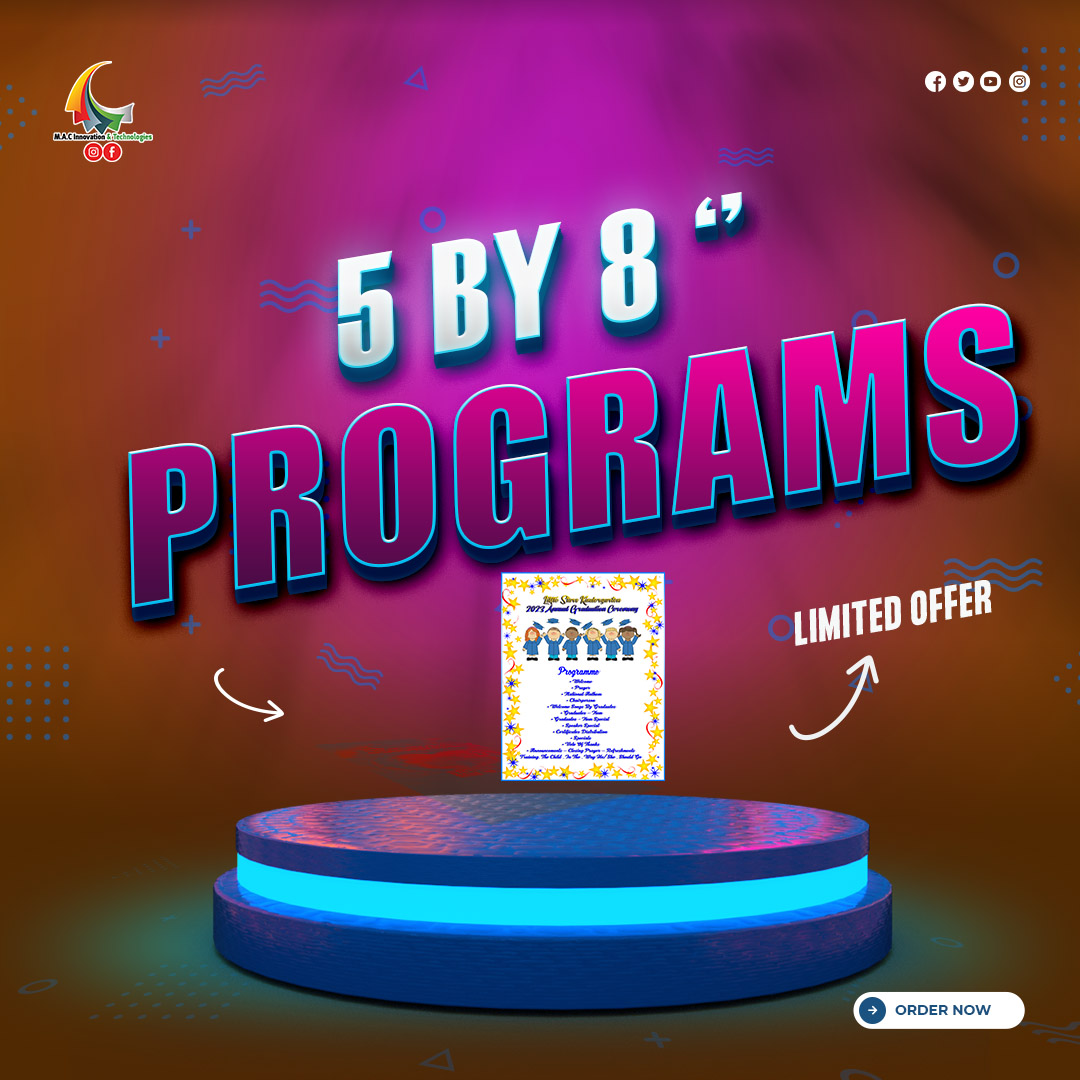 5 by 8 Programs Regular 
